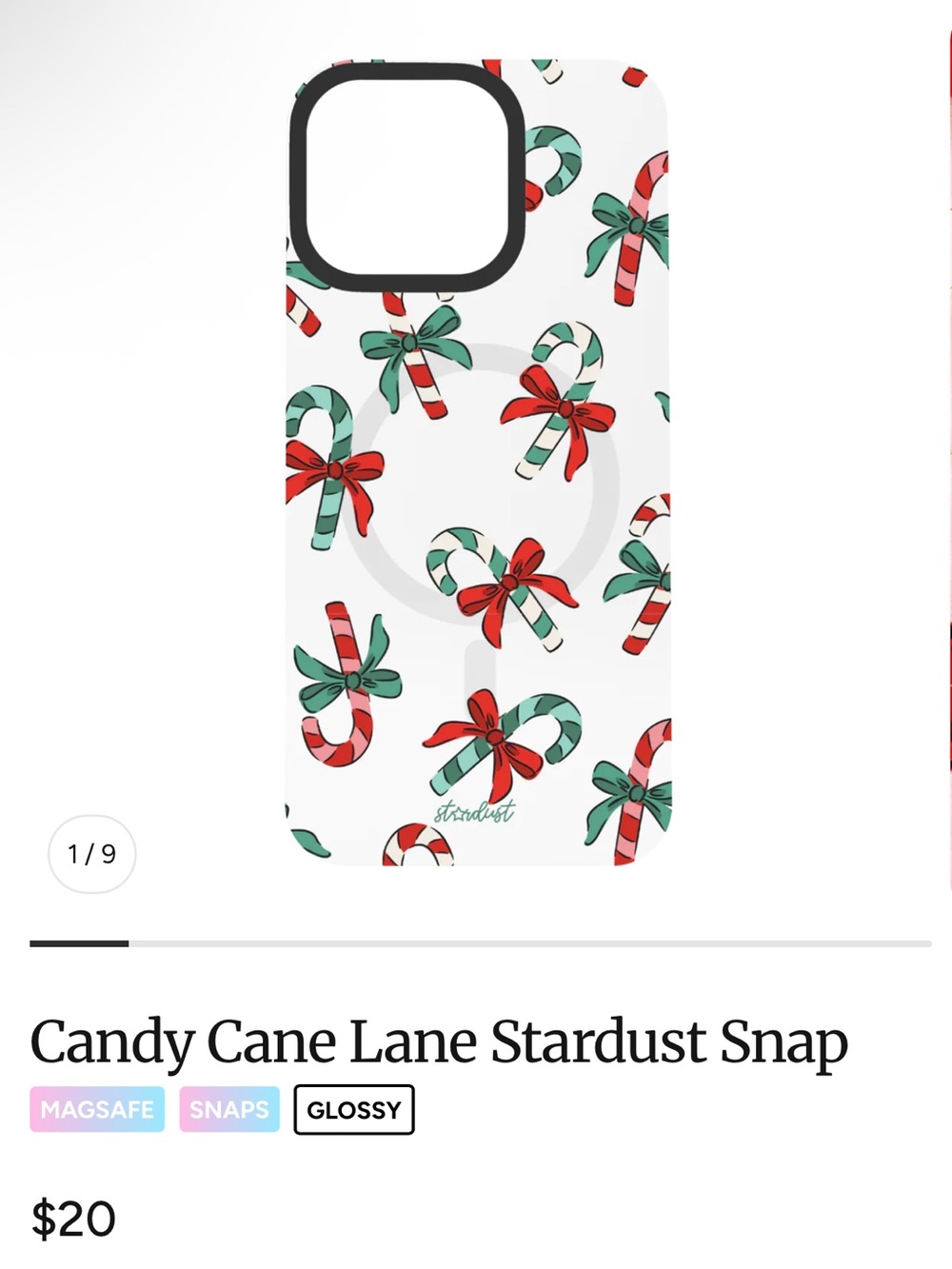 Candy Cane Lane iPhone 16 Pro Max & MagSafe Ring